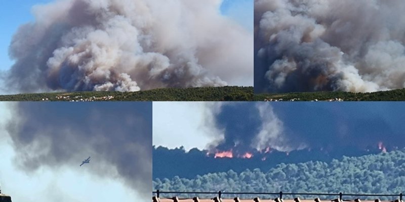 FOTO/VIDEO: I dalje borba s požarom na Čiovu, vatrogasci cijelu noć na terenu