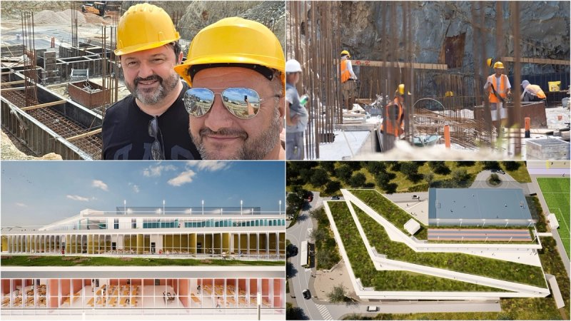 FOTOGALERIJA Gradi se nova škola: 'Projekt napreduje po planu'