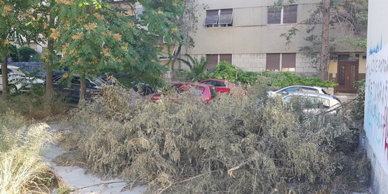 UPOZORENJE ČITATELJA Dovoljno je da netko baci opušak i imat ćemo opasan požar u centru Splita!