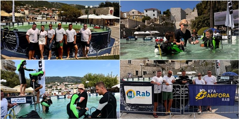 FOTOGALERIJA Ronilačka atrakcija u centru grada Raba