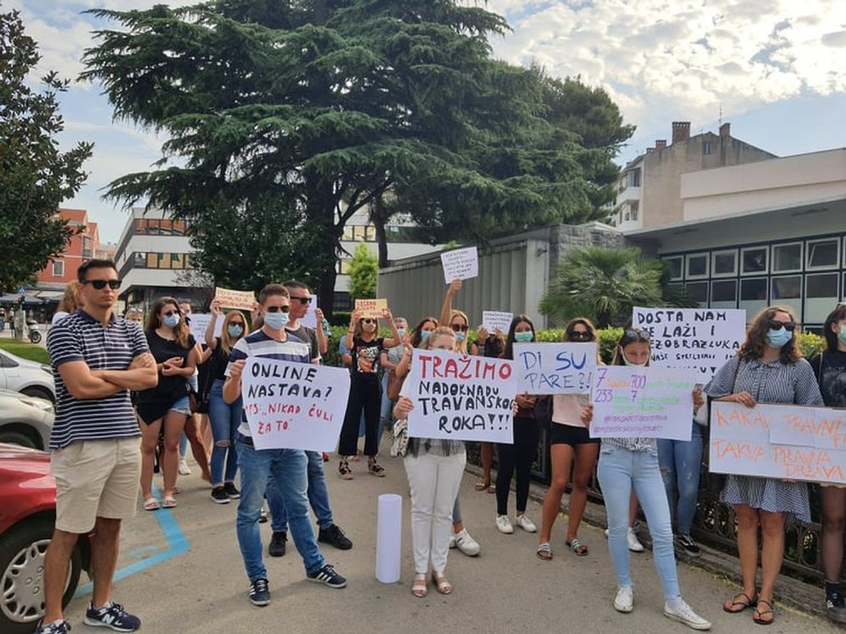 Prosvjed studenata Pravnog fakulteta