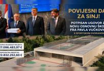 Povijesni dan za Sinj: Potpisan ugovor za novu Osnovnu školu fra Pavla Vučkovića