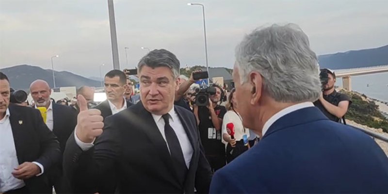 PELJEŠKI MOST Milanović, Plenković i Kolinda na istom mjestu, evo kako je prošao susret!