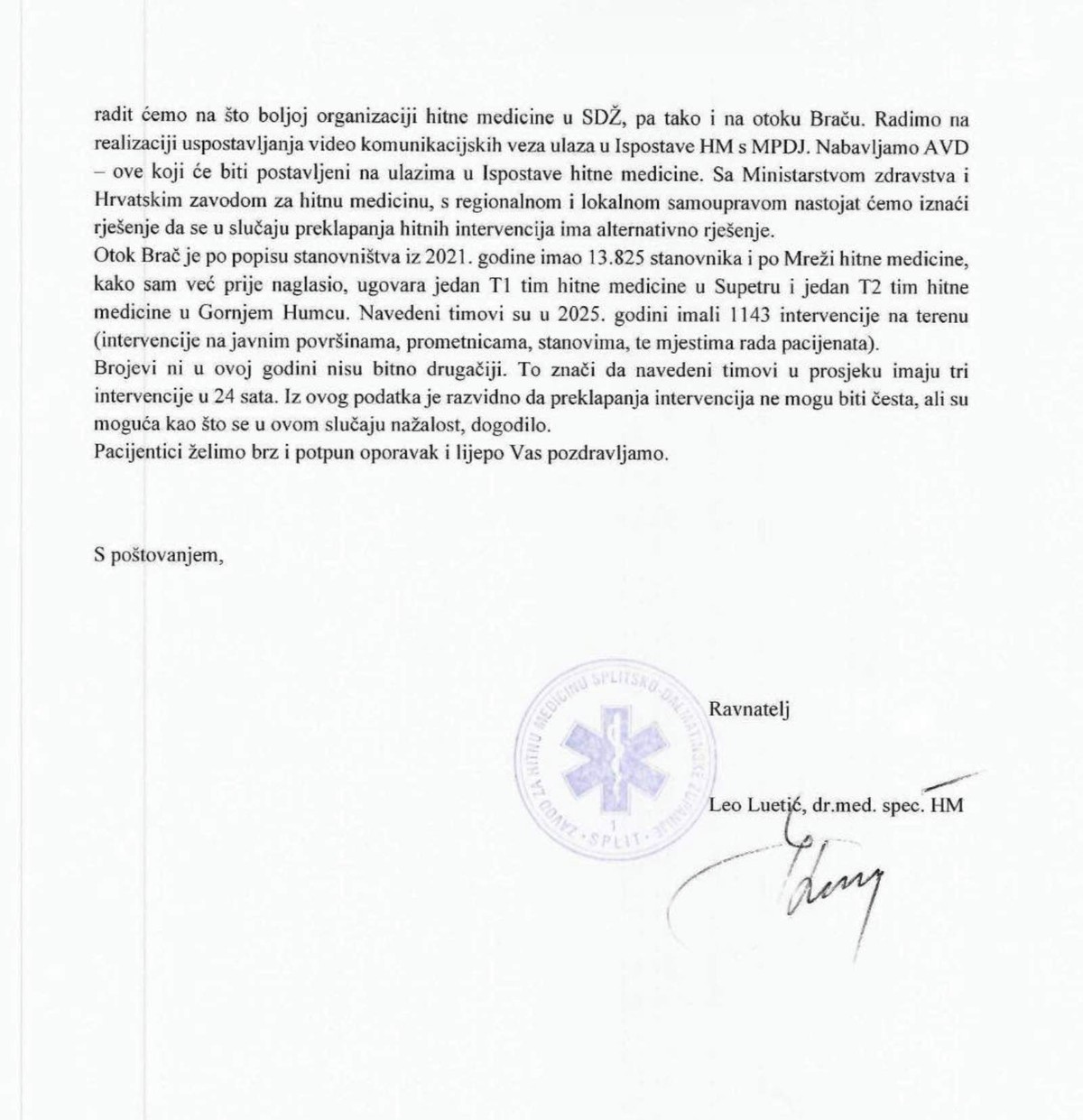 Gradonačelnica Supetra traži hitne promjene na otocima: Ovo je pitanje života i smrti!