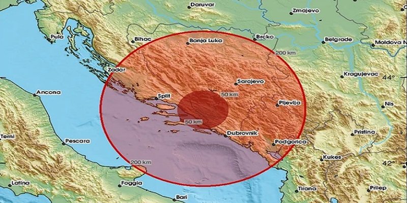 POTRES MAGNITUDE 4.4 PO RICHTERU Osjetio se u Dalmaciji i BiH