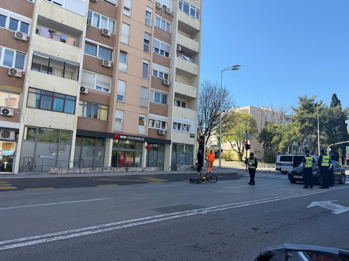 PROMETNA NESREĆA U SPLITU Ozlijeđen biciklist. Još se ne zna što se točno dogodilo
