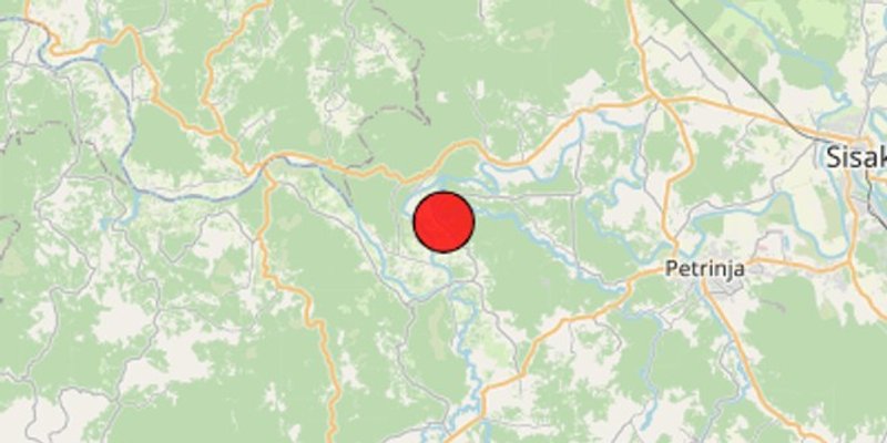 BANIJA Slab potres kraj Gline