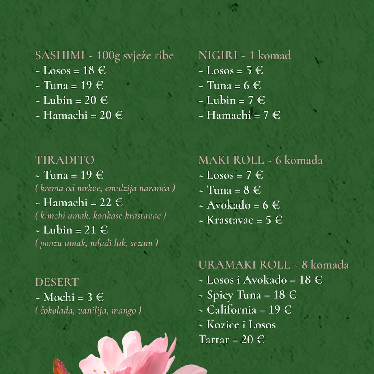 Noviteti u splitskom restoranu Kadena