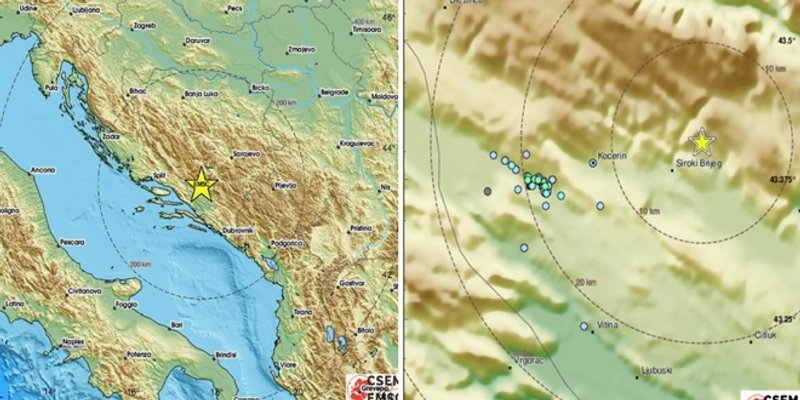 Novi potres u BiH, osjetio se i u Dalmaciji