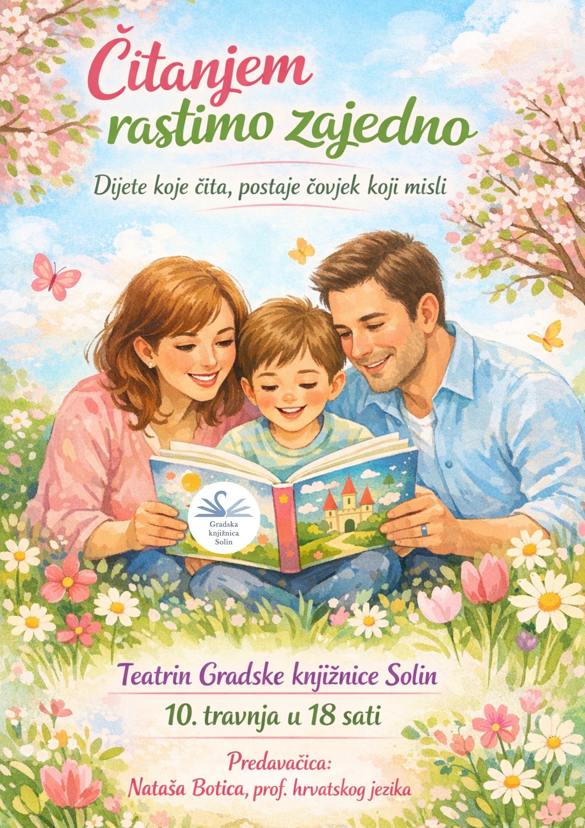 TEATRIN GK SOLIN Predavanje 'Čitanjem rastemo zajedno'