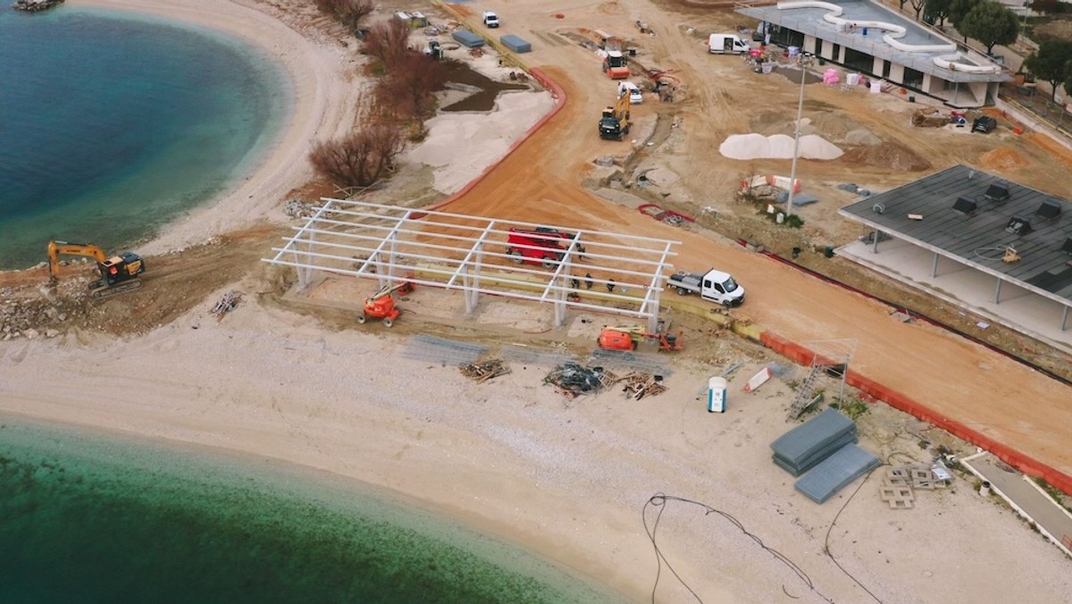 ŽNJAN IZ ZRAKA: Kupola amfiteatra ulazi u završnu fazu postavljanja, evo najnoviji video