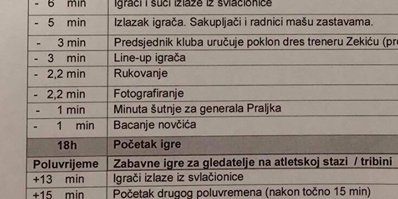 HNS zabranio odavanje počasti Slobodanu Praljku minutom šutnje!