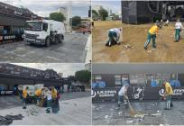 FOTO Čistilice, perilice, grajferi: Radnici Čistoće 'uglancali' Park mladeži