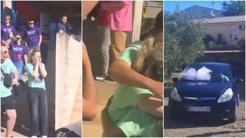 VIDEO Maturanti razrednici poklonili auto, pogledajte njenu reakciju