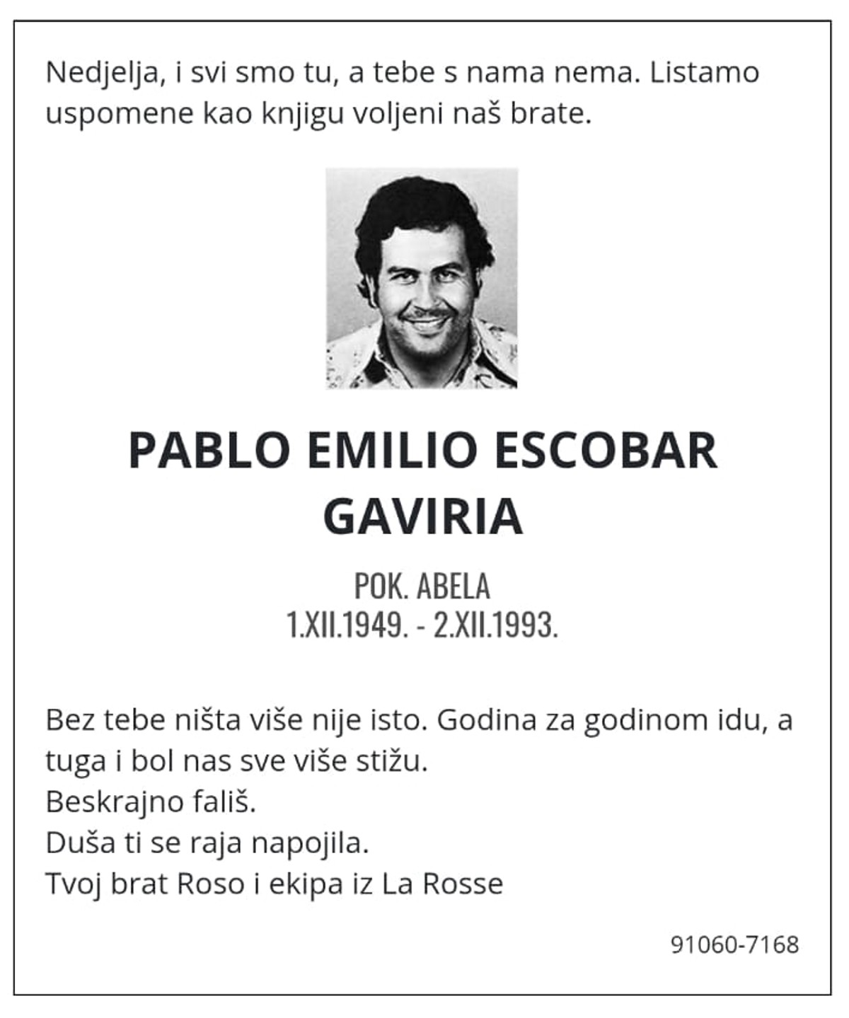 Šoneta u 'Slobodnoj' Pablu Escobaru