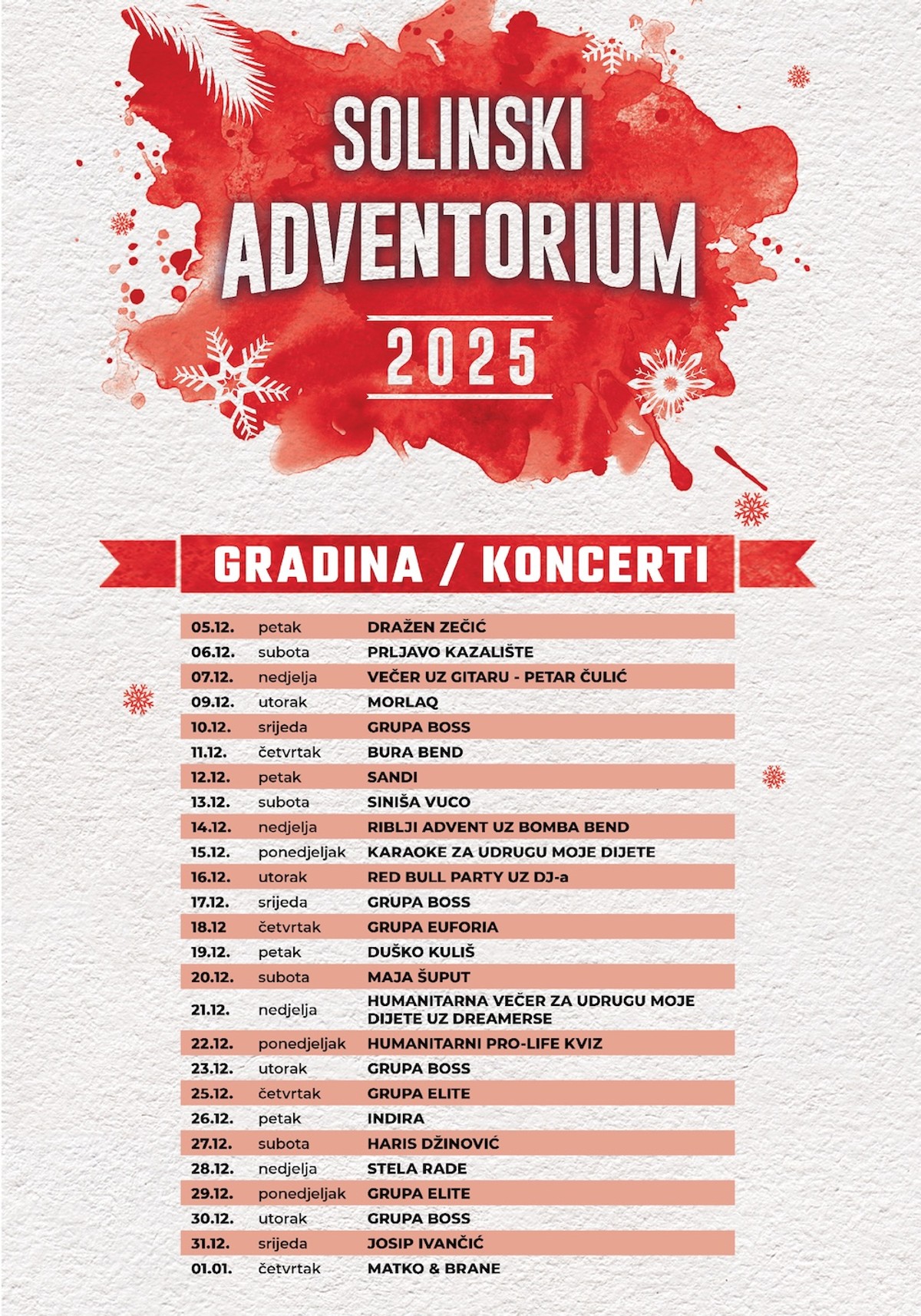 Advent na ovoj lokaciji bio je pravi hit: Ovogodišnji program nadmašit će sva očekivanja, stižu velika glazbena imena