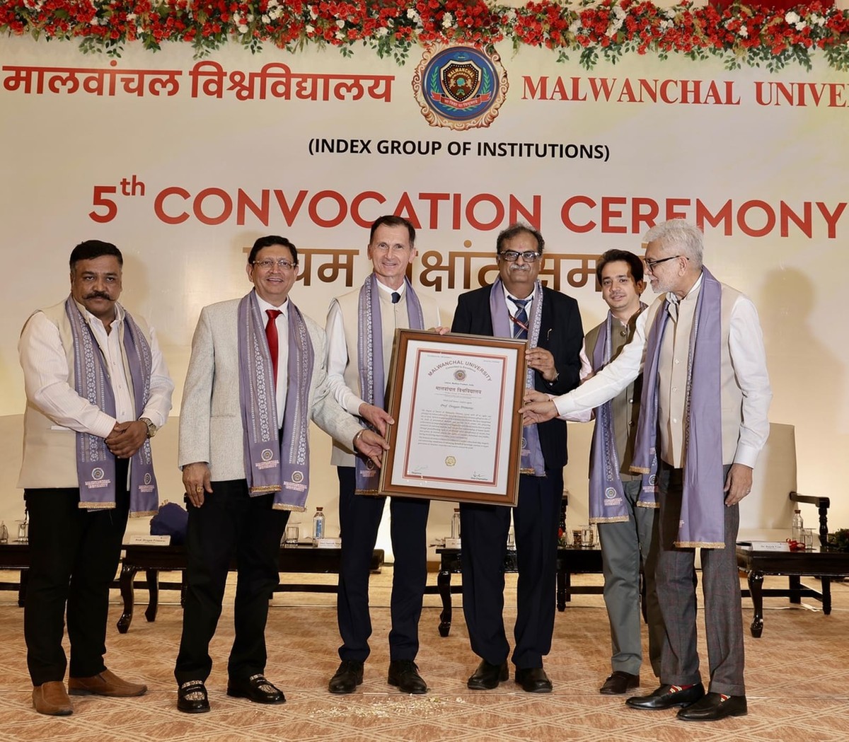 Indijsko sveučilište Draganu Primorcu dodijelilo počasni doktorat, evo objašnjenja