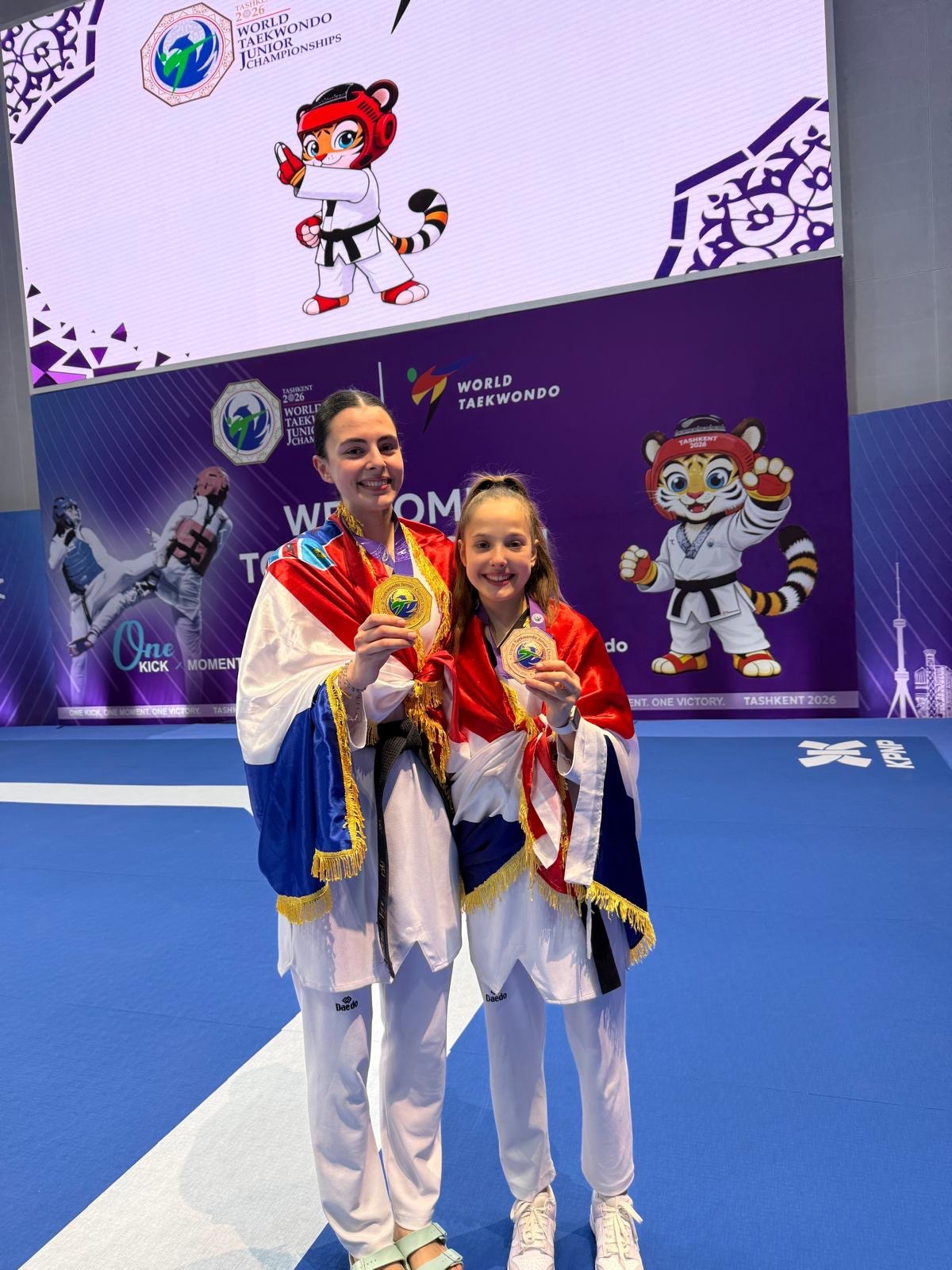 Nove medalje za Taekwondo klub Marjan: Maja Srhoj svjetska prvakinja, Petra Uglešić brončana