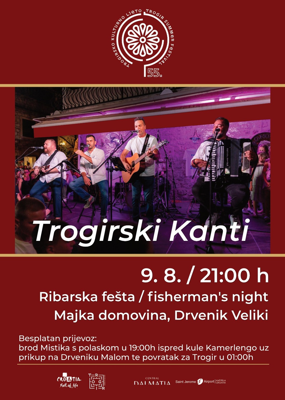 ZABAVA NA OTOCIMA TROGIRSKOG ARHIPELAGA Glazba i tradicija