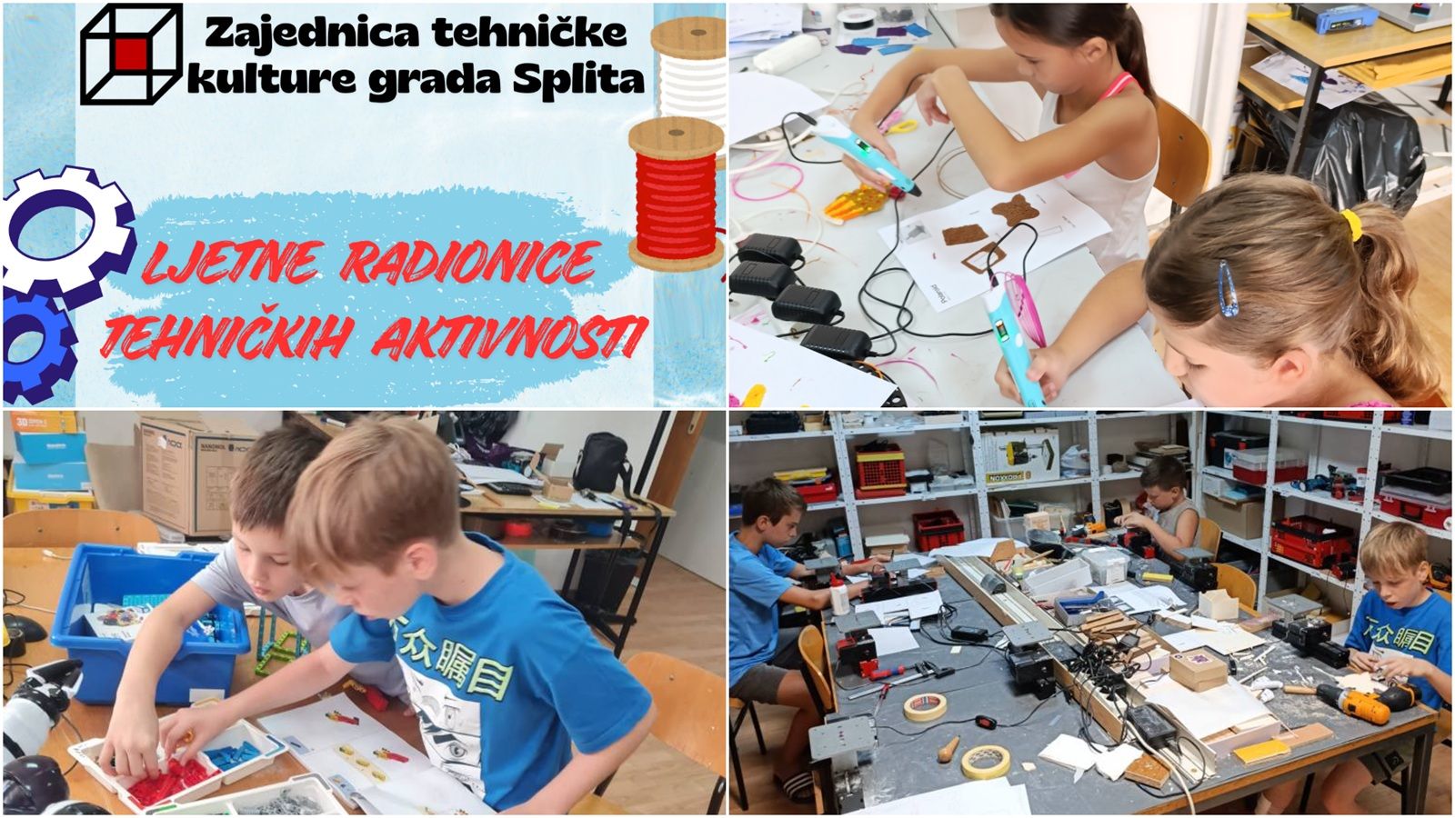 SPLIT Besplatne ljetne radionice tehničkih aktivnosti u Zajednici tehničke kulture
