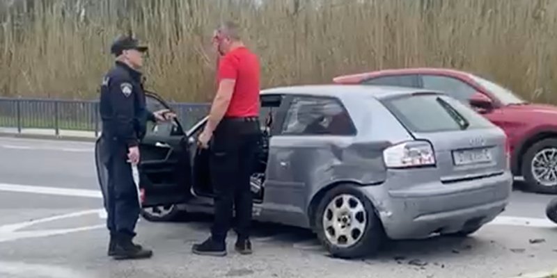 TEŽA PROMETNA U SOLINU Sudjelovala tri auta, motocikl i dva pješaka