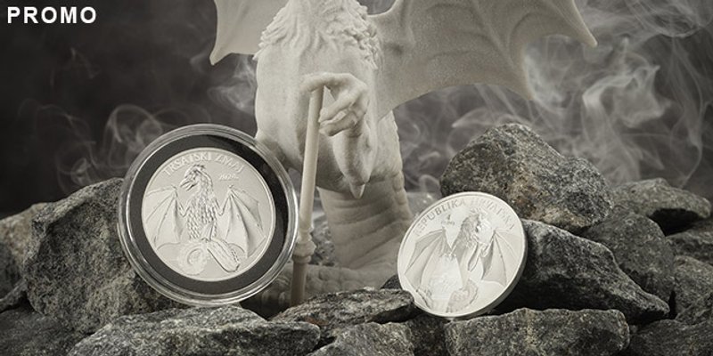 Srebrnjak 'Trsatski zmaj' 1 unca / foto: Branimir Kralj