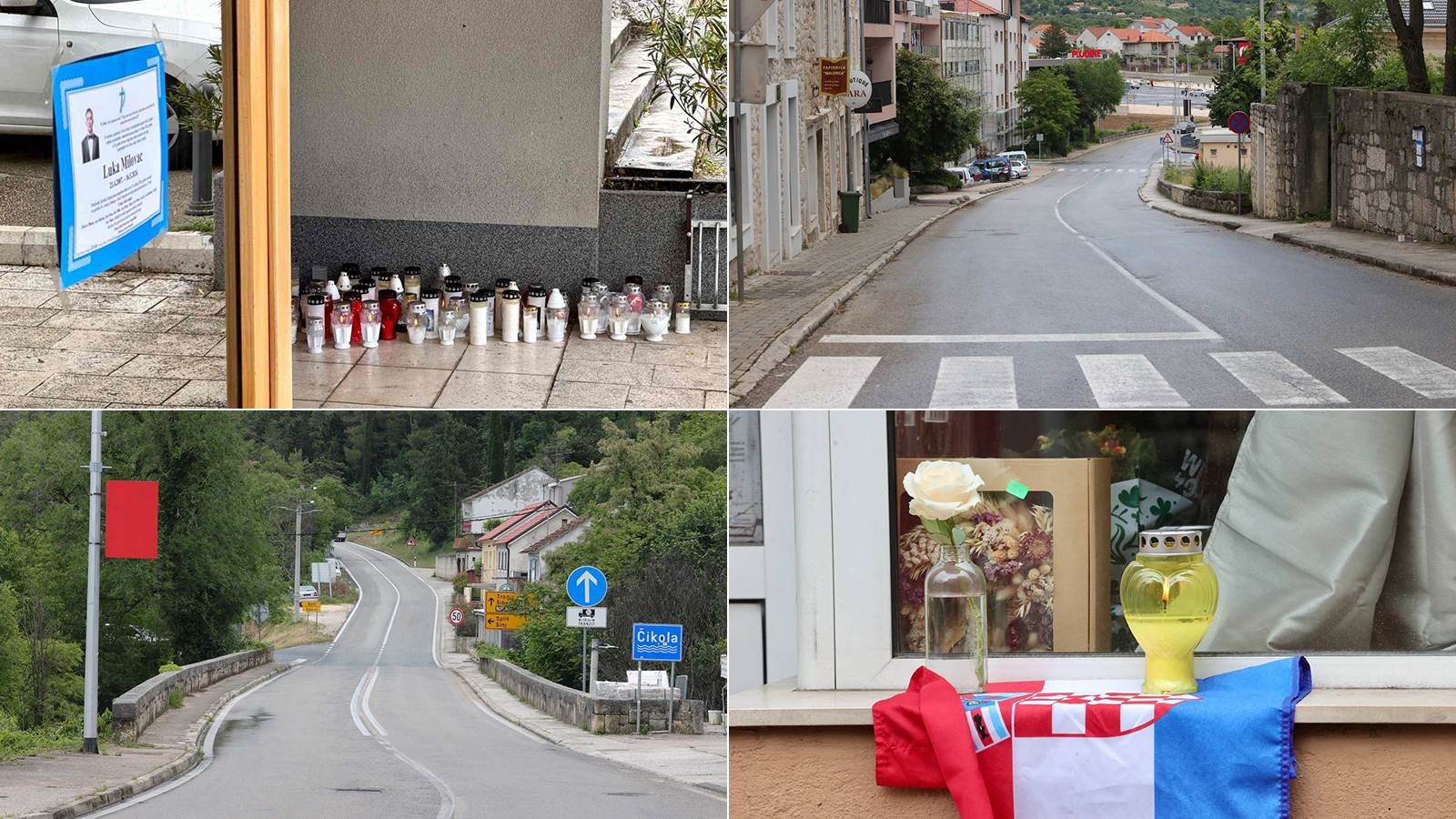 FOTOGALERIJA Muk i prazne ulice: Drniš zavijen u crno nakon brutalnog ubojstva maturanta