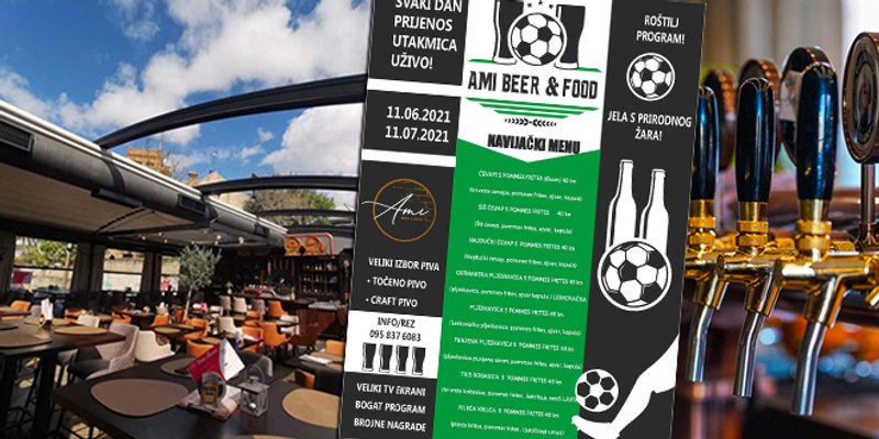 Ami beer&food navijački korner časti navijačku ekipu!
