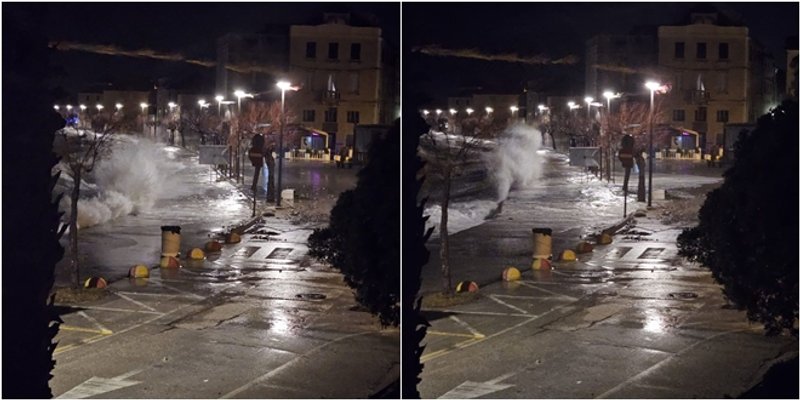 FOTO/VIDEO Pogledajte snagu valova u Kaštelima