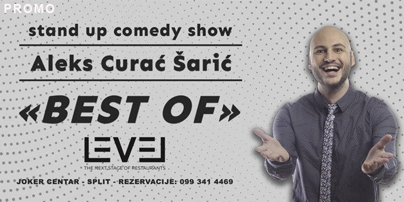 SUZE I SMIJEH: U Level restoran u centru Joker stiže jedan od najtraženijih domaćih standup komičara - Aleks Curać Šarić