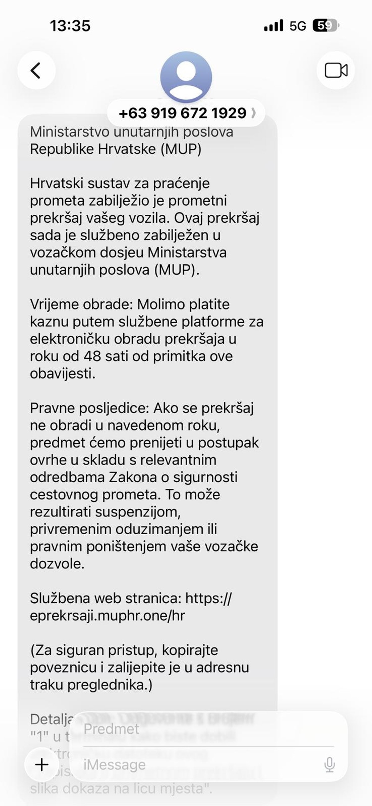 Stižu poruke na mobitel o kaznama za prometne prekršaje, splitska policija upozorava: 'Prevara'
