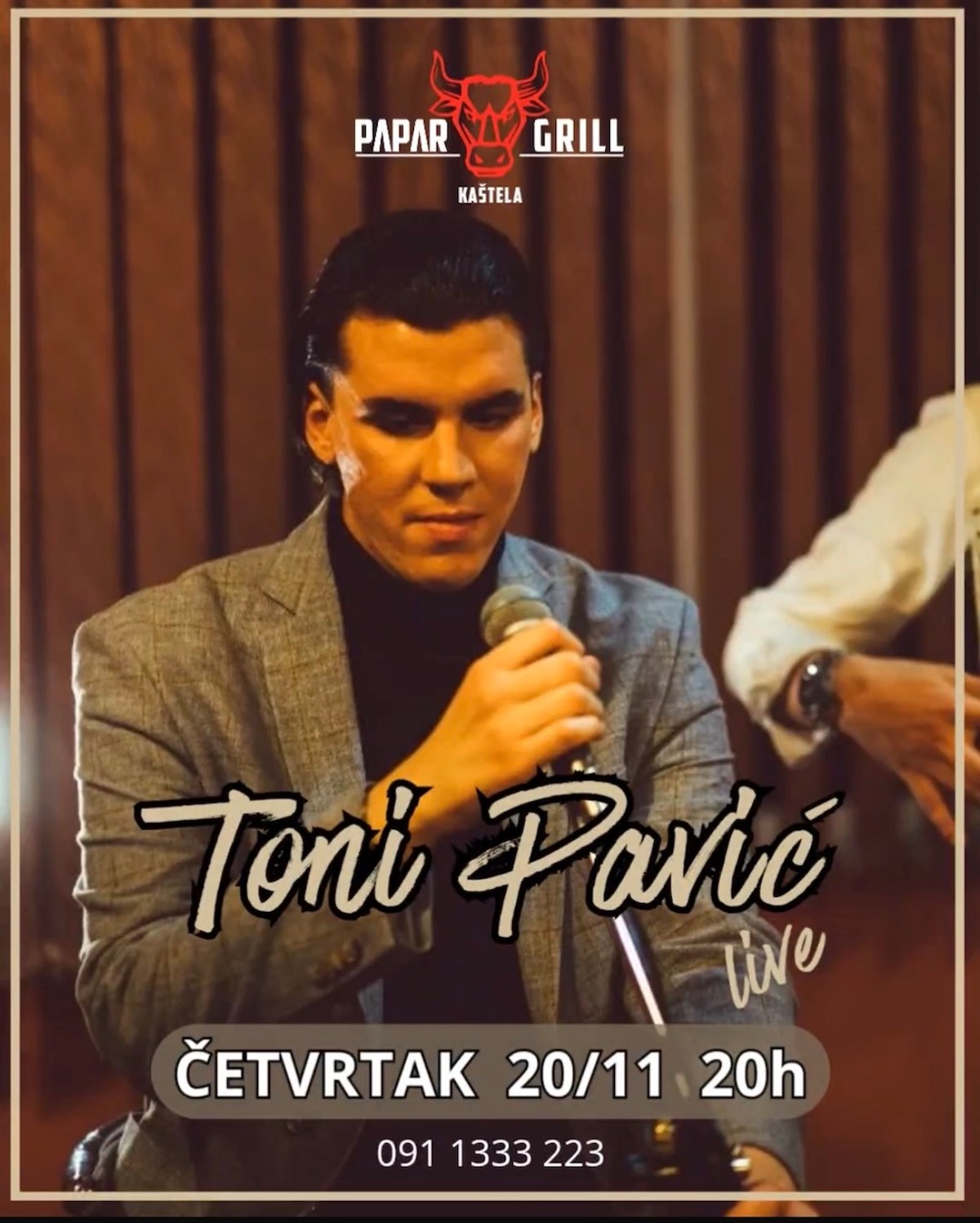 AFTERWORK U PAPAR GRILLU: Toni Pavić sutra otvara niz glazbenih večeri u Kaštelima