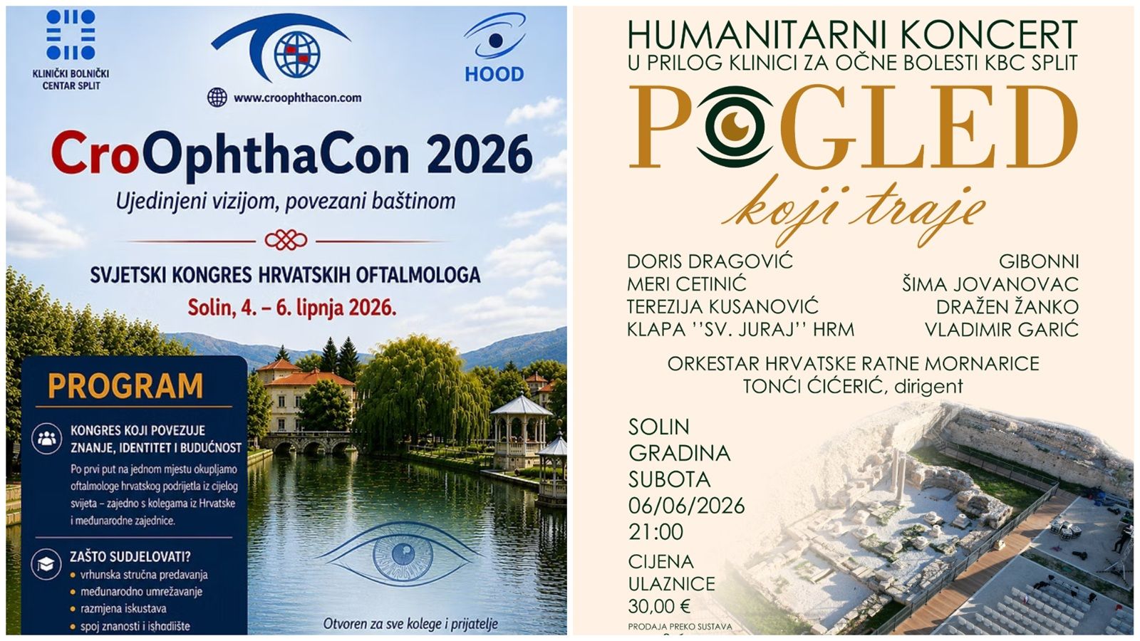 SOLIN Prvi svjetski kongres hrvatskih oftalmologa