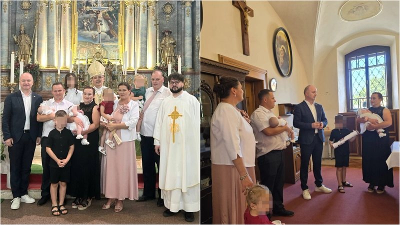 Ministar demografije Šipić na krštenju šestog i sedmog djeteta u obitelji Moharić