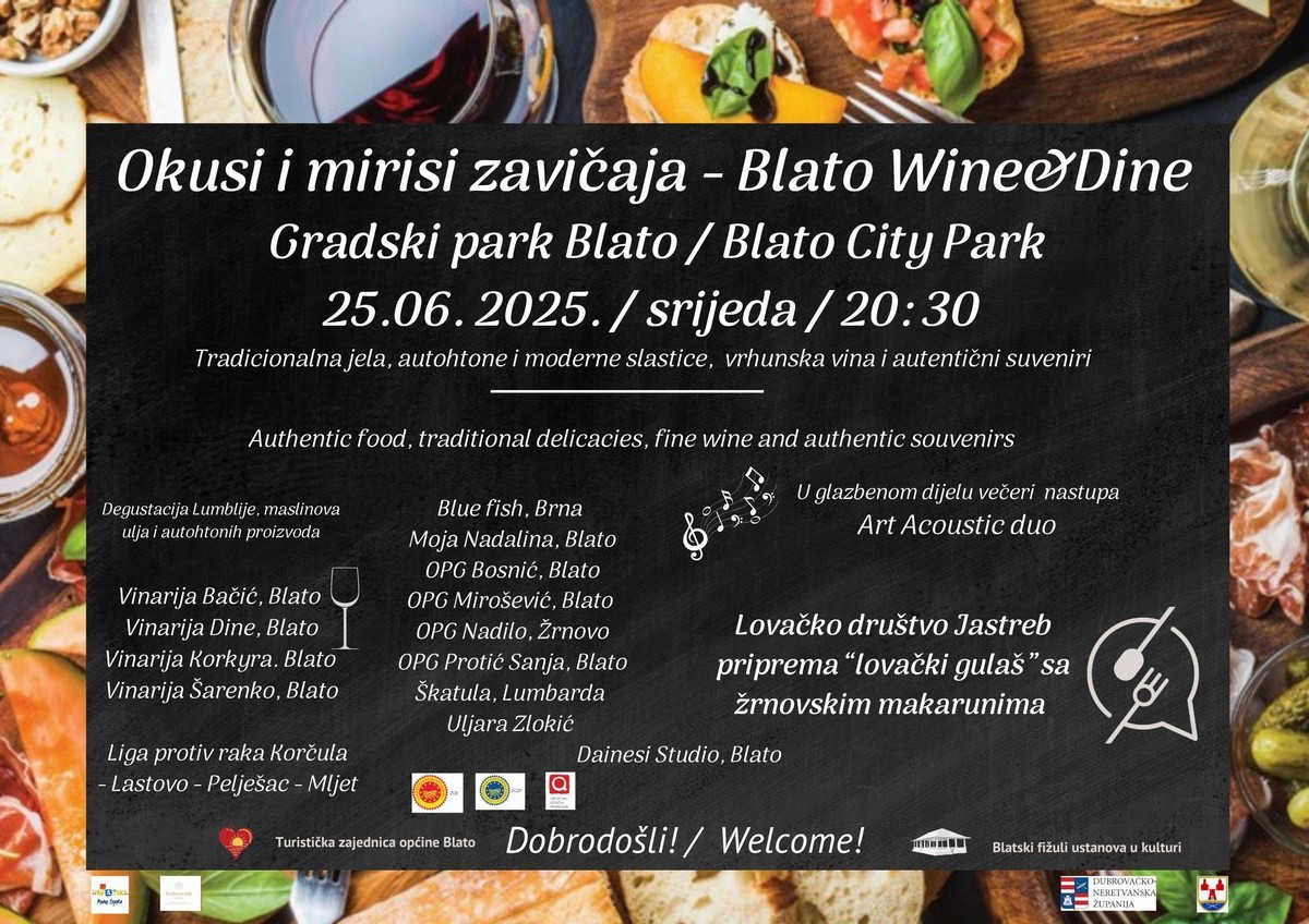 Okusi i mirisi zavičaja: Blato Wine & Dine ponovno oduševljava ljubitelje gastronomije i tradicije