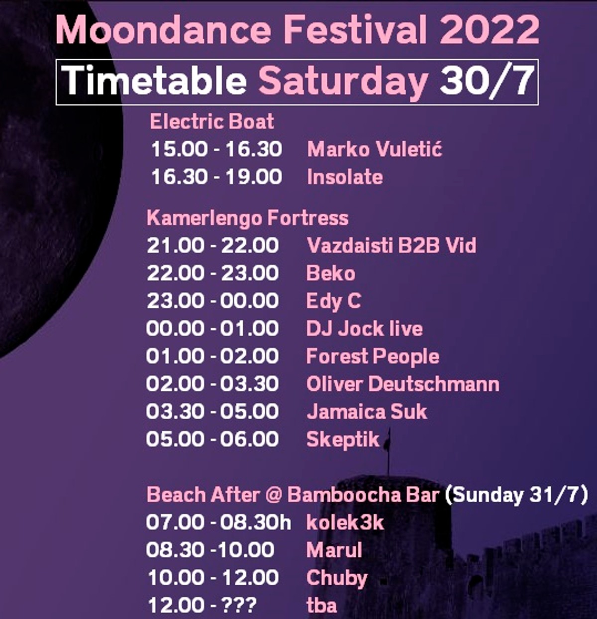 Deveto izdanje Moondance festivala je spremno za nezaboravan techno vikend