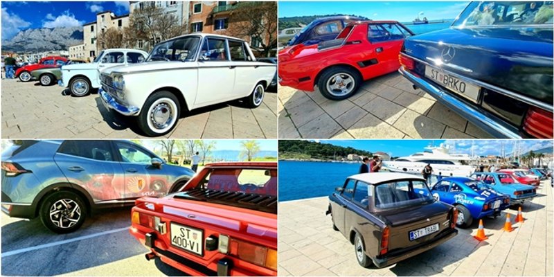 FOTOGALERIJA Oldtimeri iskoristili sunčano vrijeme za okupljanje u Makarskoj