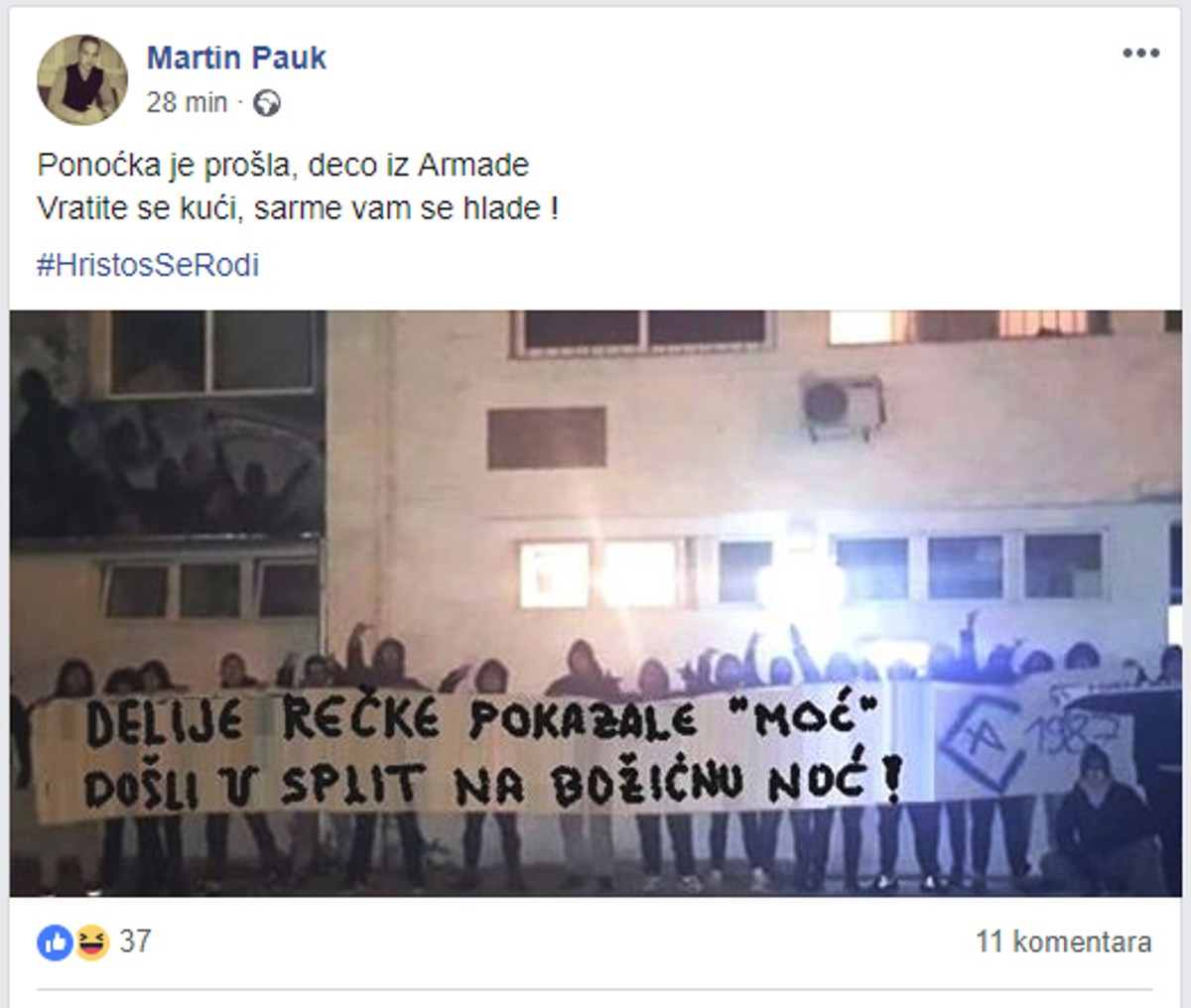 Splitski gradski vijećnik poslao poruku Armadi