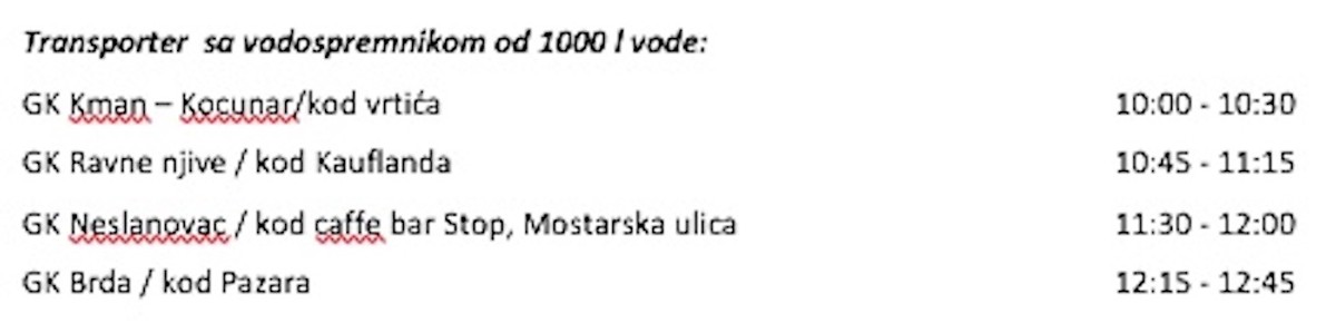 ZAMUTILA SE VODA Preporuka prokuhavanja na snazi, doznajte raspored cisterni