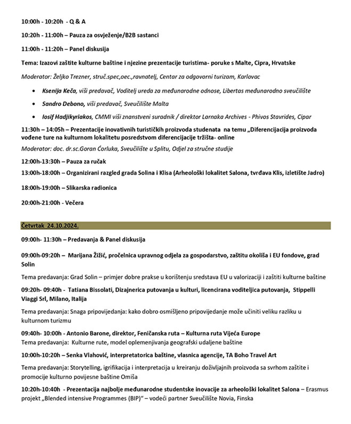 KONGRES POVIJESNIH GRADOVA 'Pozicionira nas na međunarodnoj mapi destinacija kulturnog turizma'