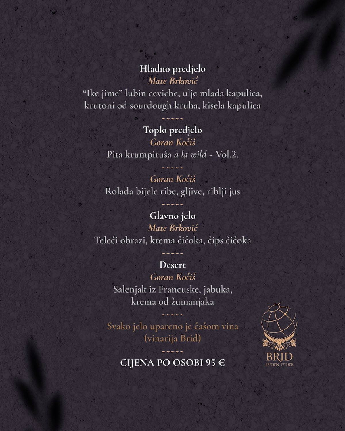 Chef Goran Kočiš gostuje u splitskoj Kadeni