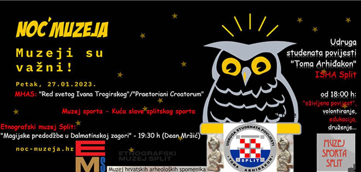 UDRUGA 'TOMA ARHIĐAKON' Predstavljanje šestog broja časopisa 'Pleter', Noć muzeja...