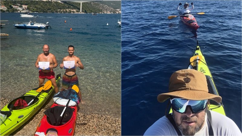 650 KILOMETARA ZA ŽIVOT Hrvatski dvojac preveslao Jadran od Savudrije do Dubrovnika u 20 dana