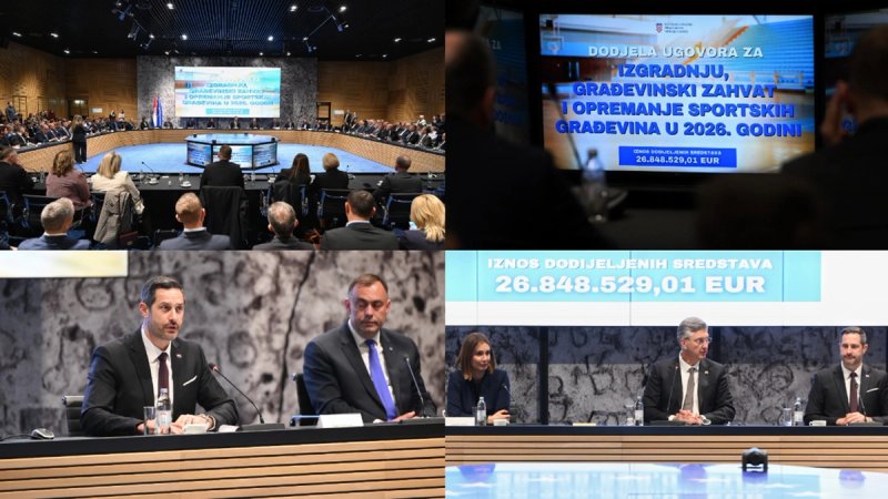 Rekordnih 27 milijuna eura za lokalnu sportsku infrastrukturu u 2026.
