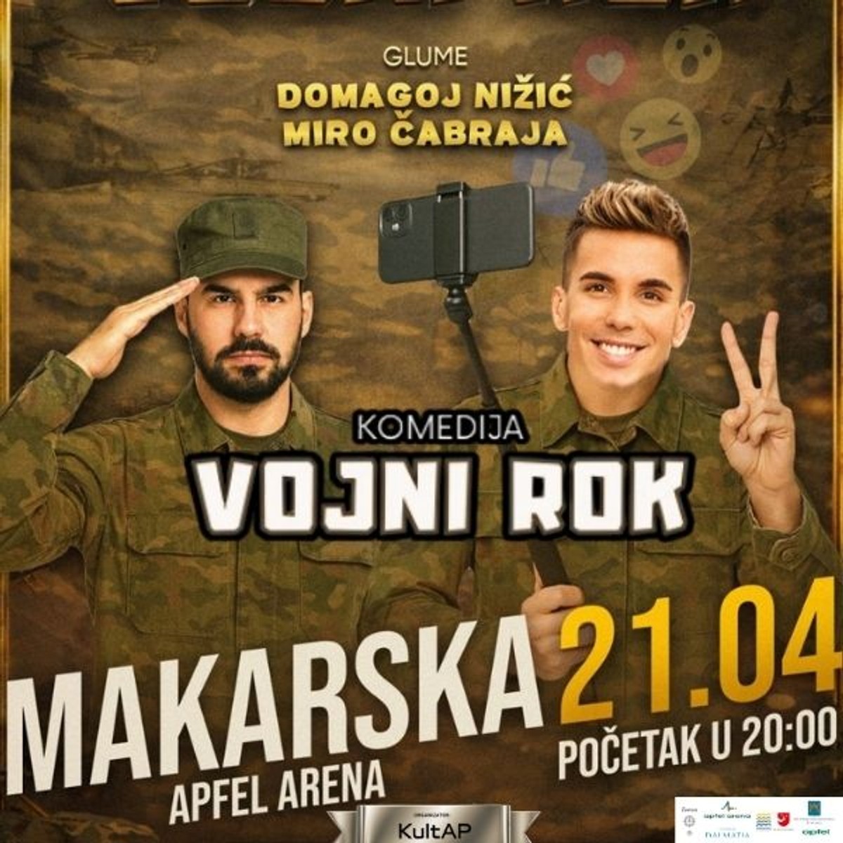 MAKARSKA Hit komedija 'Vojni rok' stiže u Apfel Arenu