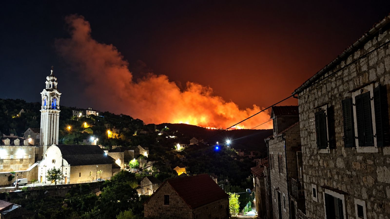 FOTO/VIDEO Požar na Braču!