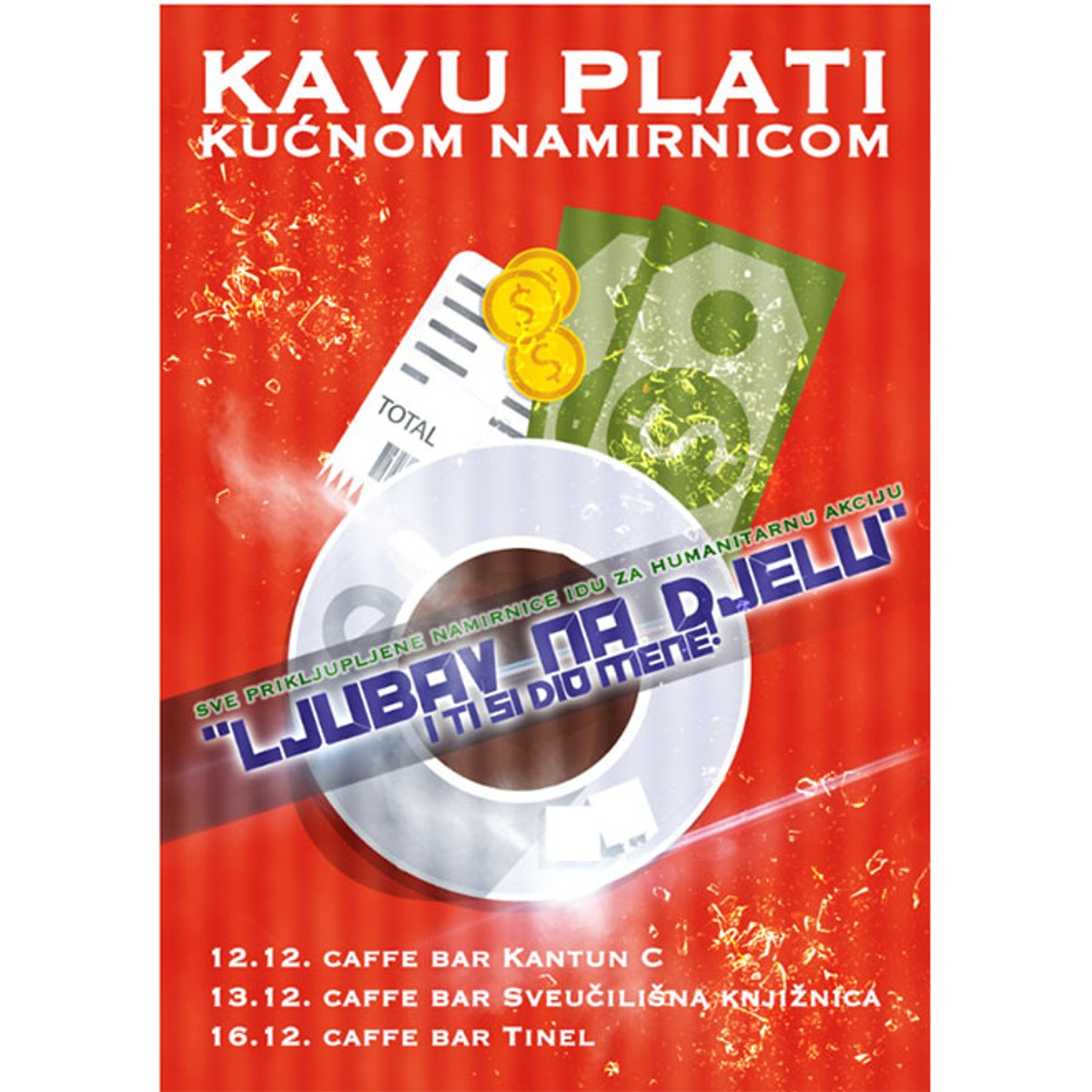 HUMANITARNA AKCIJA UNUTAR SVEUČILIŠTA U SPLITU: 'Kavu plati kućnom namirnicom'