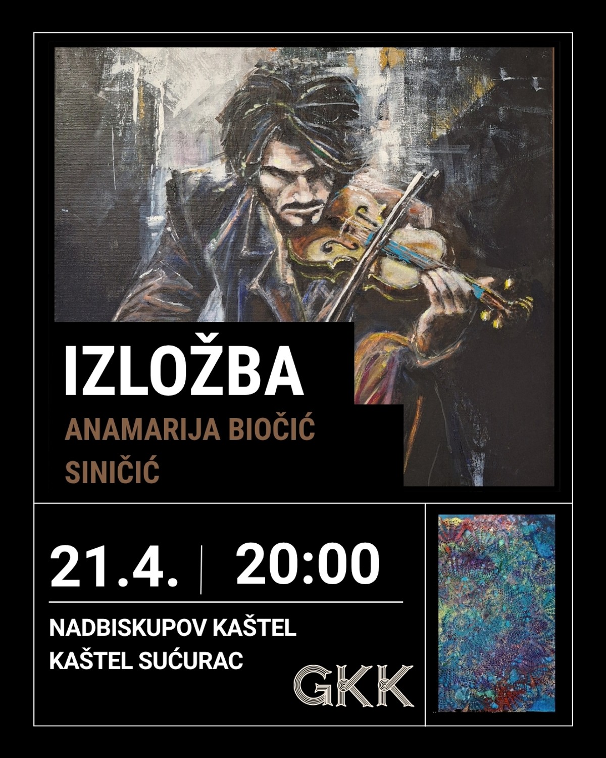 NOĆ KNJIGE 2026. Otvaranje izložbe Anamarije Biočić Siničić uz žensku klapu Neverin