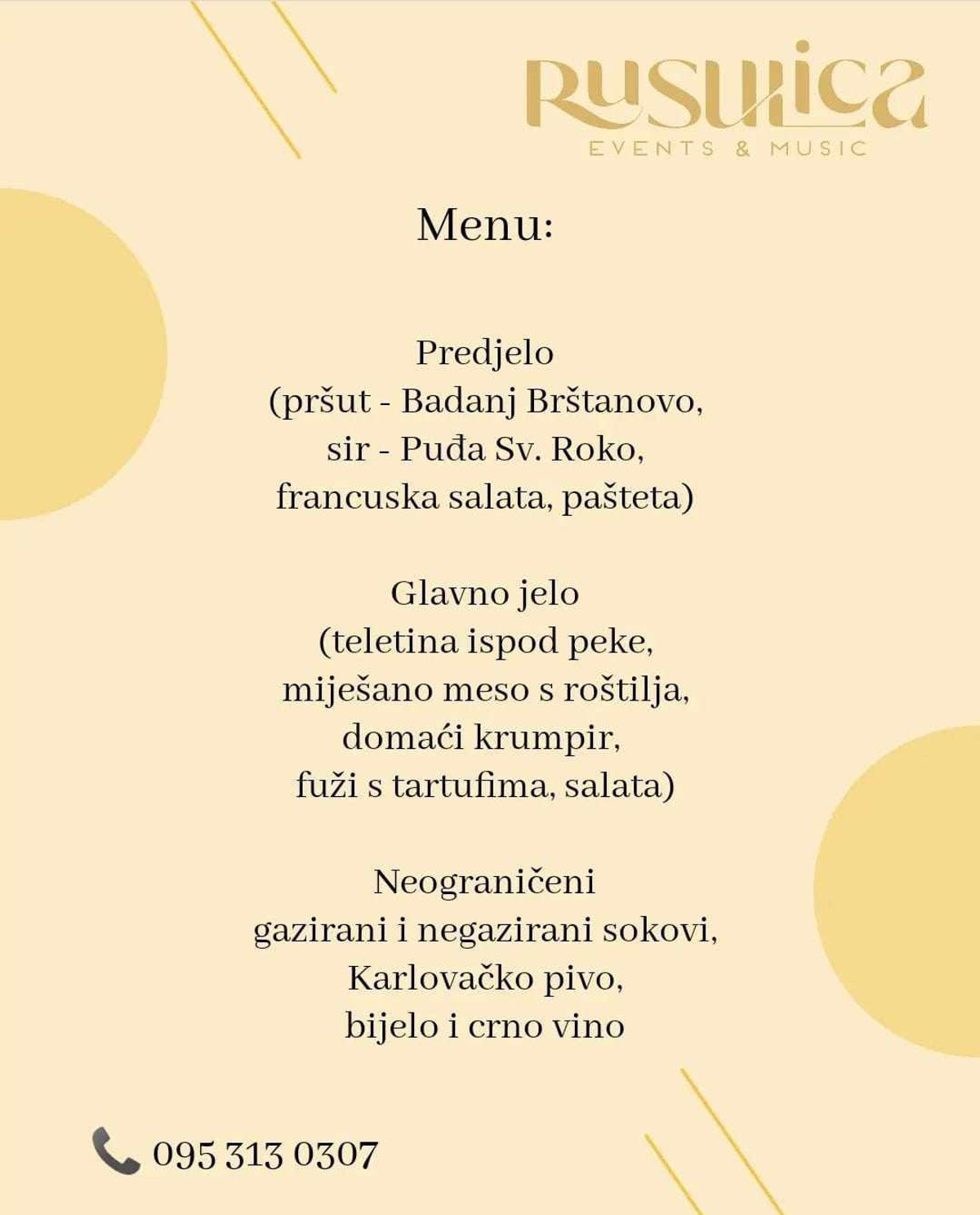 RUSULICA ČASTI Tko se u petak želi zabaviti uz uživo glazbu?