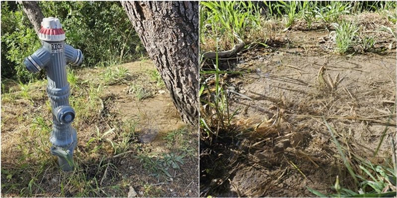 FOTOGALERIJA Curi voda ispod hidranta na Marjanu, je li pukla cijev?